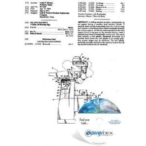  NEW Patent CD for MILLING MACHINE 