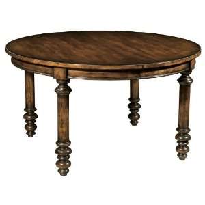  Howard Miller Round Dining Table with Vintage Honey Brown 