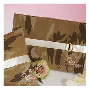  Military Wedding Guest Book Discerning Camouflage Office 