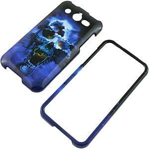    Blue Skull Protector Case for Huawei Mercury M886: Electronics