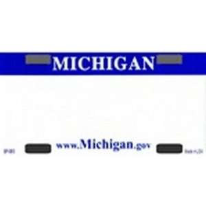 BP 065 Michigan State Background Blanks FLAT   Bicycle License Plates 