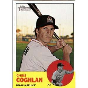 2012 Topps Heritage 342 Chris Coghlan   Miami Marlins (ENCASED MLB 