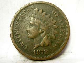 1878 FINE INDIAN HEAD SMALL CENT ID#I605  