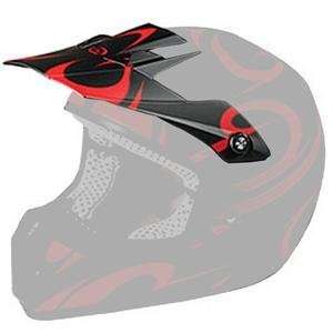 Answer Racing Visor for Comet Comp Helmet     /Zenith Matte Black/Red