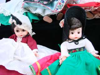 Vtg Lot 12 Madame Alexander/Kins Doll Dolls Countries Little Women 