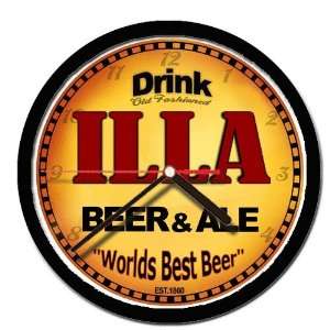  ILLA beer and ale cerveza wall clock 