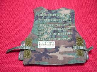 Custom 1/6 Tactical Vest #13:Woodland MOLLE Interceptor  