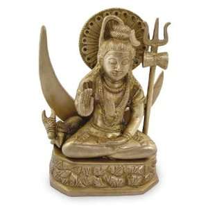  Brass statuette, Lord Shiva Meditates