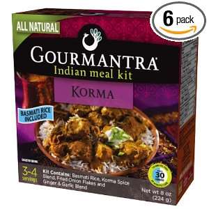 Gourmantra Korma Indian Meal Kit, 8 Ounce Boxes (Pack of 6)  