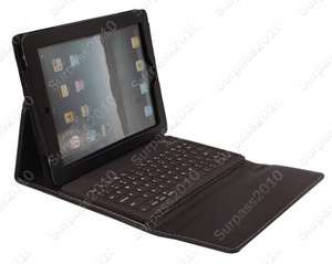 Bluetooth Keyboard Wireless Leather Case Cover for iPad 1 1st brown 