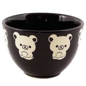  Rilakkuma Bowl Black Glazed Ceramic Toys & Games