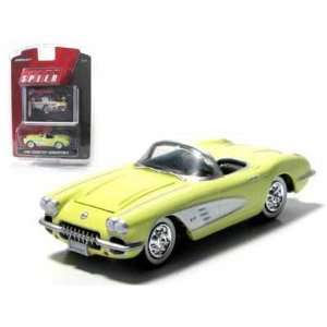  1958 Chevy Corvette Convertible 1/64 Yellow: Toys & Games
