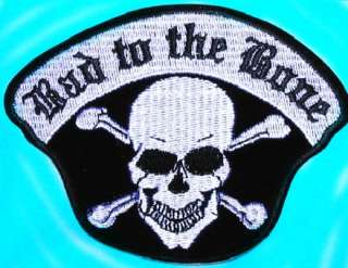 BAD TO THE BONE motorcycle large biker PATCH shack  