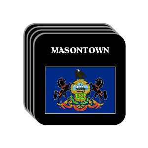  US State Flag   MASONTOWN, Pennsylvania (PA) Set of 4 Mini 