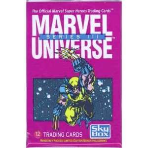   Marvel Universe Series III Trading Cards Pack (12 cards): Toys & Games