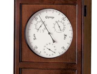 620 249 Howard Miller barometer,thermometer, hygrometer wall clock 