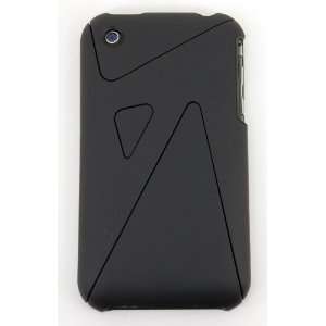 KingCase iPhone 3G & 3GS   Rubberized * Zig Zag Case * (Black)   8GB 