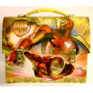  Collectible Iron Man 2 Tin Dome Lunch Box Carry All Tin 