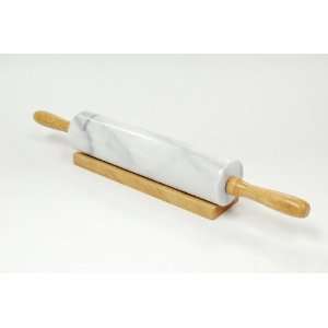  Evco White Marble Collection Rolling Pin
