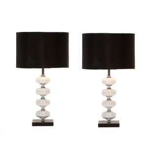   Table Lamp 2 Piece Set with Hidden Lotus Flower 857519400230  