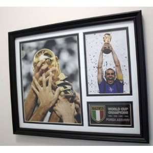  2006 Italy Framed Collage Photographs World Cup Trophy 