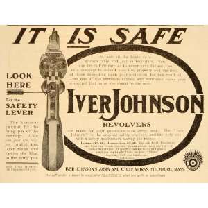  1905 Vintage Ad Iver Johnson Revolvers Safety Lever Gun 