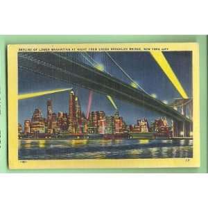   Postcard Lower Manhattan at Ni New York City Skyline 