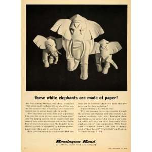  Rand Paper Elephants Microfilming   Original Print Ad