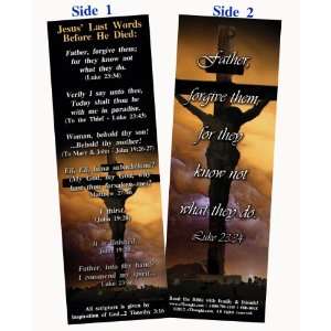  Bible Bookmark   Jesus Last Words Before He Died 