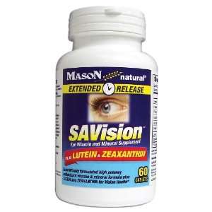  Mason T/R SAVISION W/LUTEIN & ZEAXANTHIN CAPLETS 60 per 