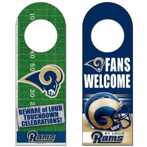 NFL St Louis Rams Door Hanger 