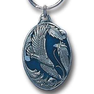   American Metal KR182E Pewter Key Ring  Scrolled Eagle: Home & Kitchen