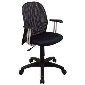  Mesh Screen Back Office Chair with T Arms   Office Star 