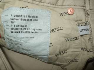 DESCRIPTION : NWT WESC 5 pockets Oatmeal URBAN OUTFITTERS Jeans Sz M
