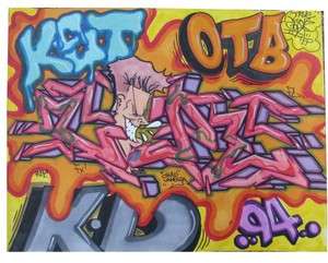 COPE2 New York RARE 1994 graffiti Street Art Mixed Technique 