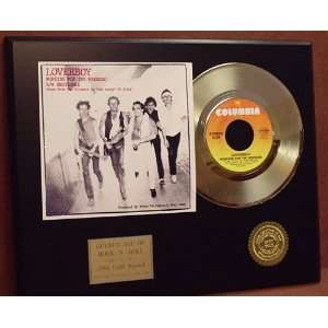  LOVERBOY GOLD 45 RECORD PICTURE SLEEVE LIMITED EDITION 