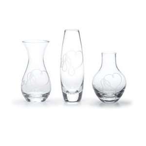 By Mikasa Love Story Collection Posy Vase Set of 3  