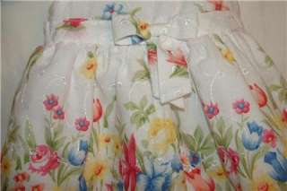 LaPrincess floral print sleeveless dress size 3/6 m  