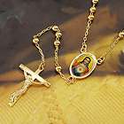 51cm 9K White Gold Filled Jesus & Cross Mens Necklace,C116