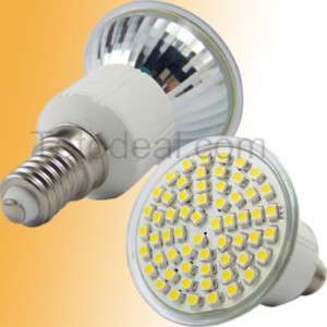 E14 Warm White 60 SMD LED Spotlight Home Bulb Lamp 220V  