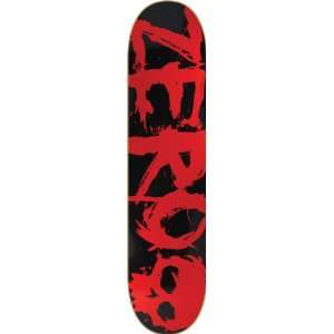  Zero Blood Text Logo Skateboard Deck