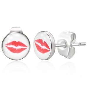  Mission Stainless Steel First Kiss Stud Earrings Mission 