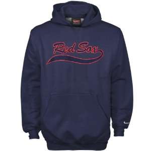 Nike Boston Red Sox Navy Youth Tackle Twill Hoody Sweatshirt:  
