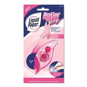 Paper Mate : Liquid Paper Pink Ribbon Dry line Grip Correction Tape, 1 