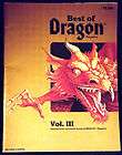 BEST OF DRAGON MAGAZINE VOLUME 3 Vol III Fine+/VF Dungeons & Dragons 