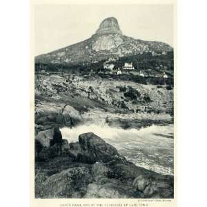  1922 Print South Africa Lions Head Cape Town Peak 