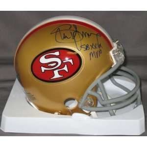  Steve Young San Francisco 49ers NFL Hand Signed Mini 