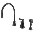 Widespread Kitchen Faucet Oil Rubbed Bronze Spray 35257  