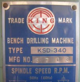 Trade King Mark KSD 340 Bench Drilling Machine Drill  