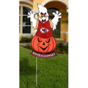   Kansas City Chiefs Happy Halloween Yard Decoration: Patio, Lawn